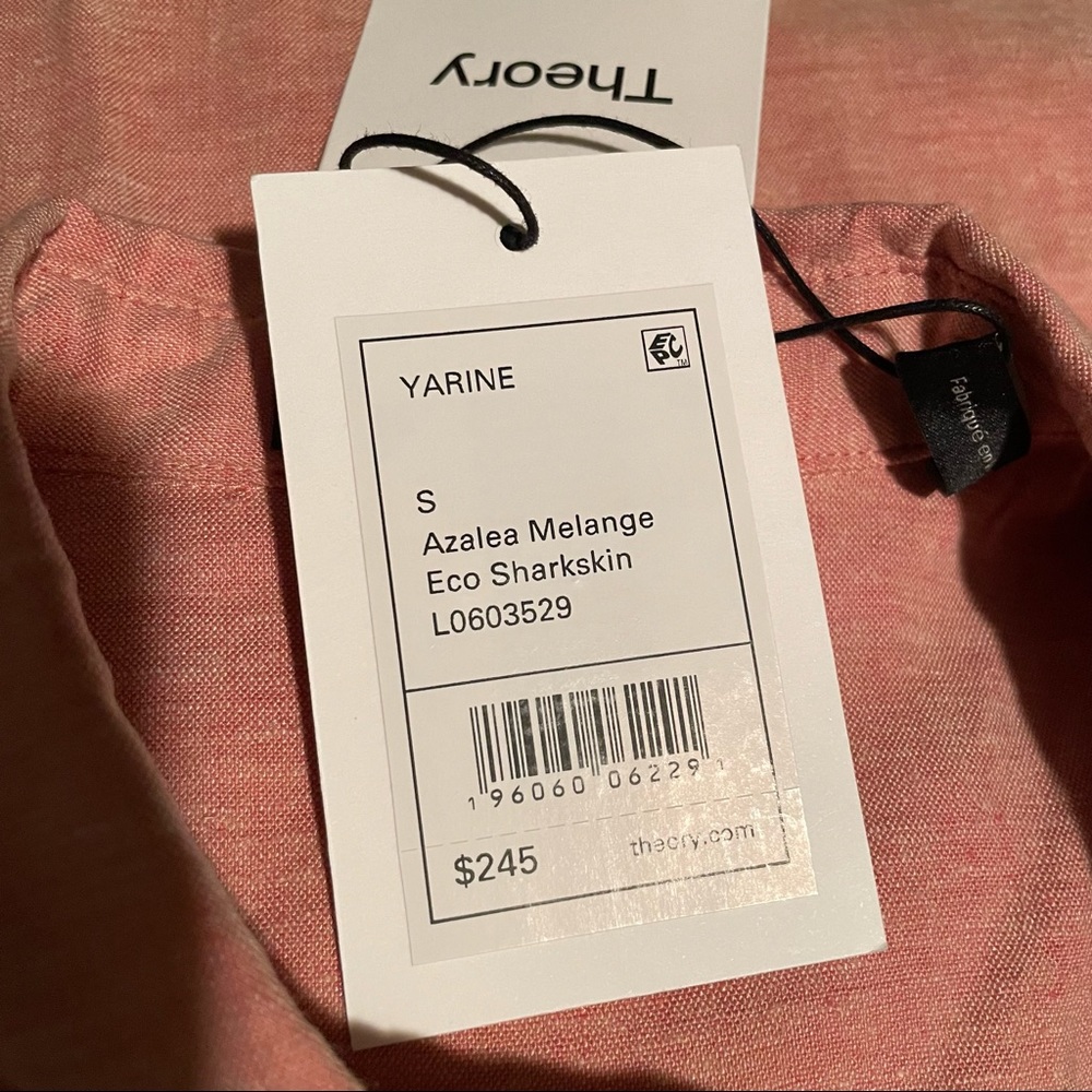 Theory yarine tank in azalea melange sharkskin - Picture 7 of 8